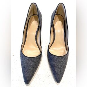 Ann Taylor Gray textile Heels Sleek and Sophisticated